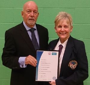 I'm proud to announce Sleaford TAGB club has been certified as an accredited Clubmark club by the BTC and Sport England. As the club Instructor I was honoured to be presented with the certificate by BTC chairman, Mr David Oliver